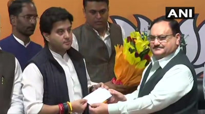 कांग्रेस छोड़ बीजेपी के हुये सिंधिया, कहा- कांग्रेस पहले वाली कांग्रेस नहीं रही