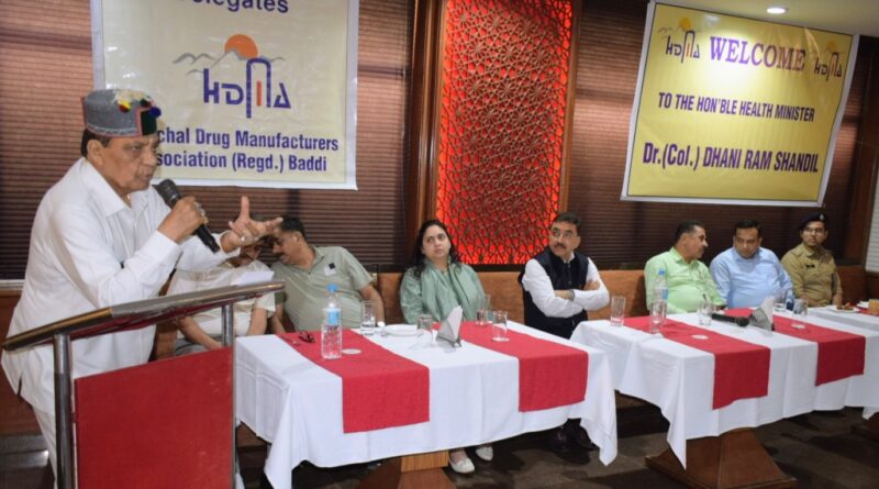 बेहतर स्वास्थ्य सेवाएं प्रदान करने के लिए प्रतिबद्धता के साथ कार्य कर रही प्रदेश सरकार – डॉ. शांडिल