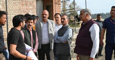 मुख्यमंत्री ने लुथान स्थित निर्माणाधीन सुख आश्रय परिसर का किया निरीक्षण